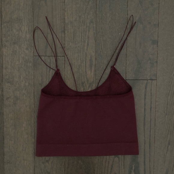 UO Burgundy Tube Top - Picture 3 of 4